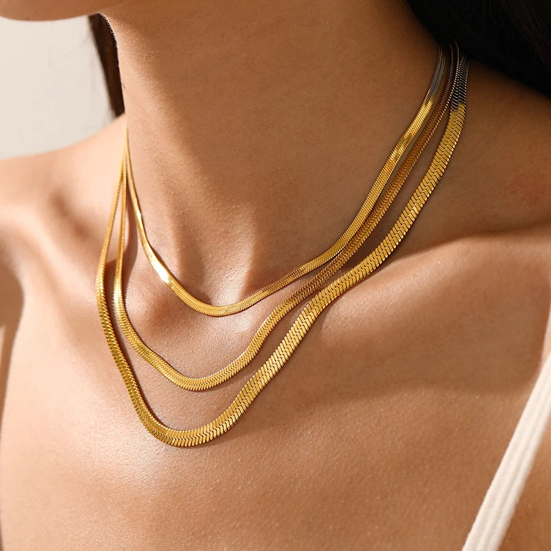Minimal Steel Chain Necklace
