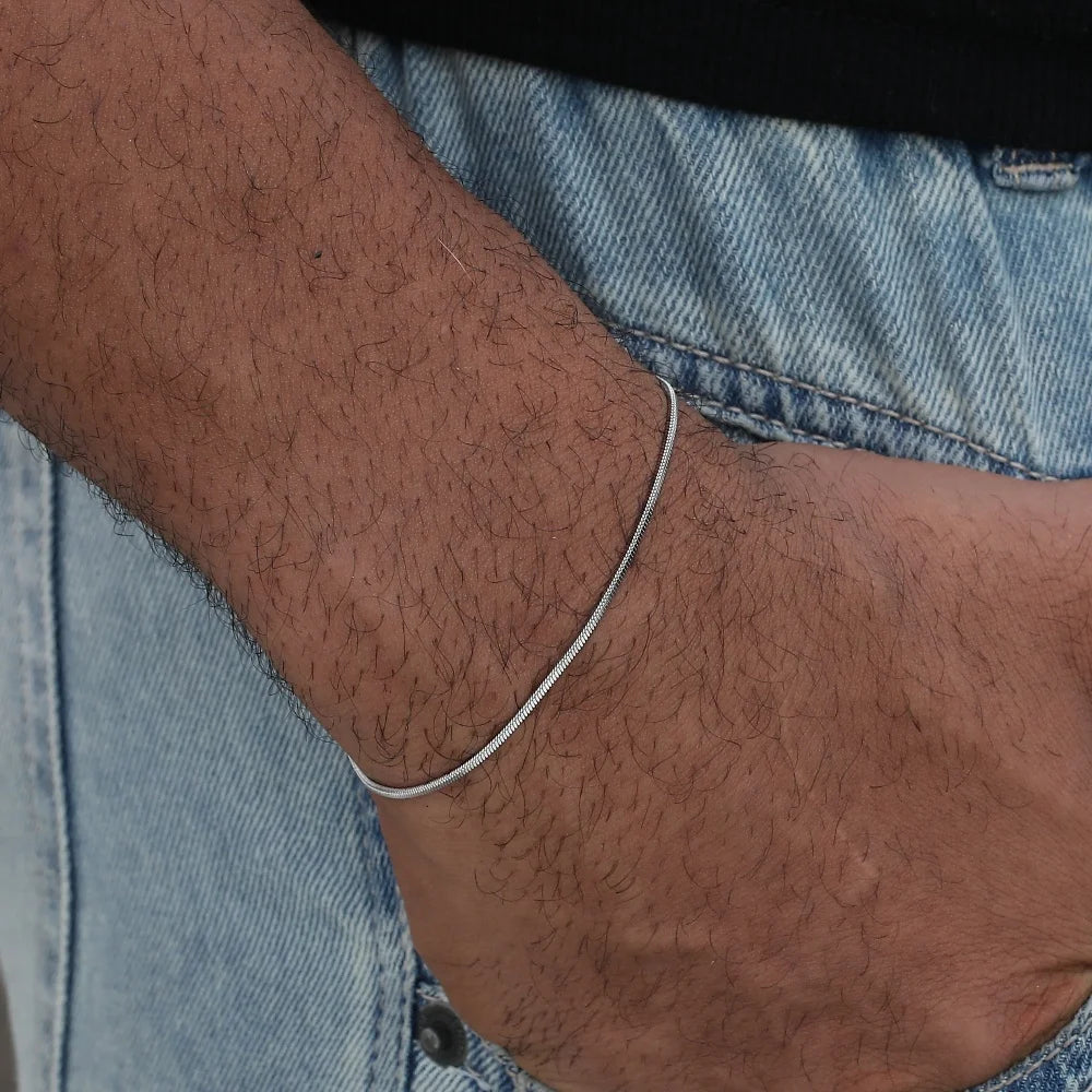 Snake Bone Steel Bracelet