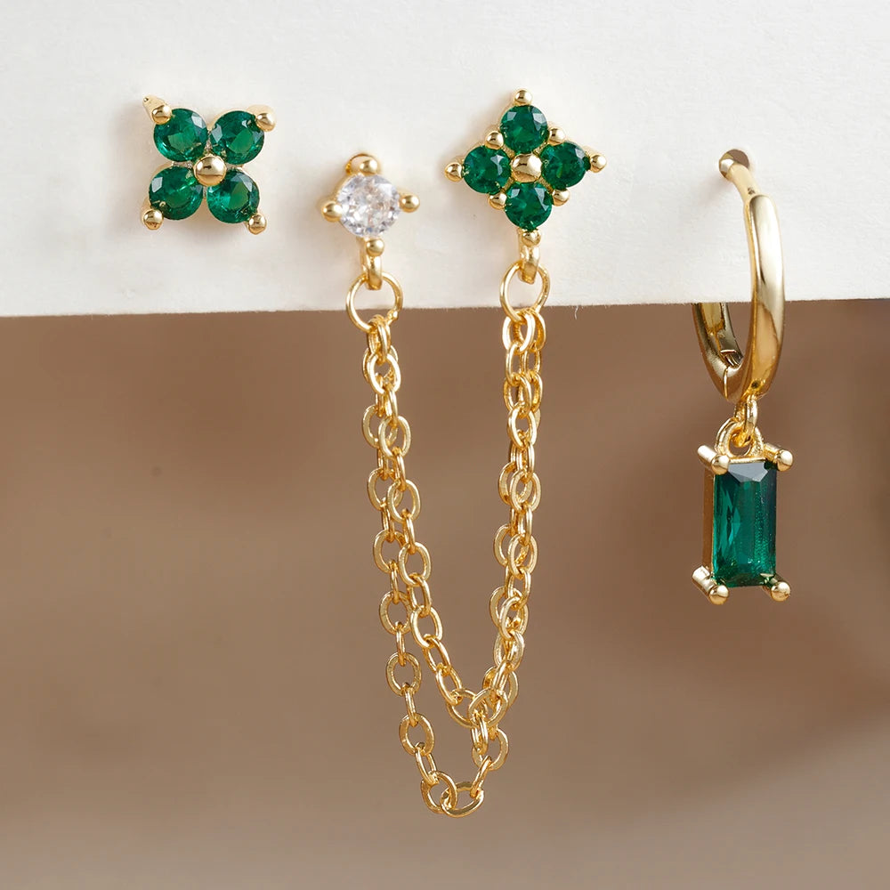 Elegant Zircon Hoops