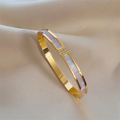 Classic Geometric Steel Cuff