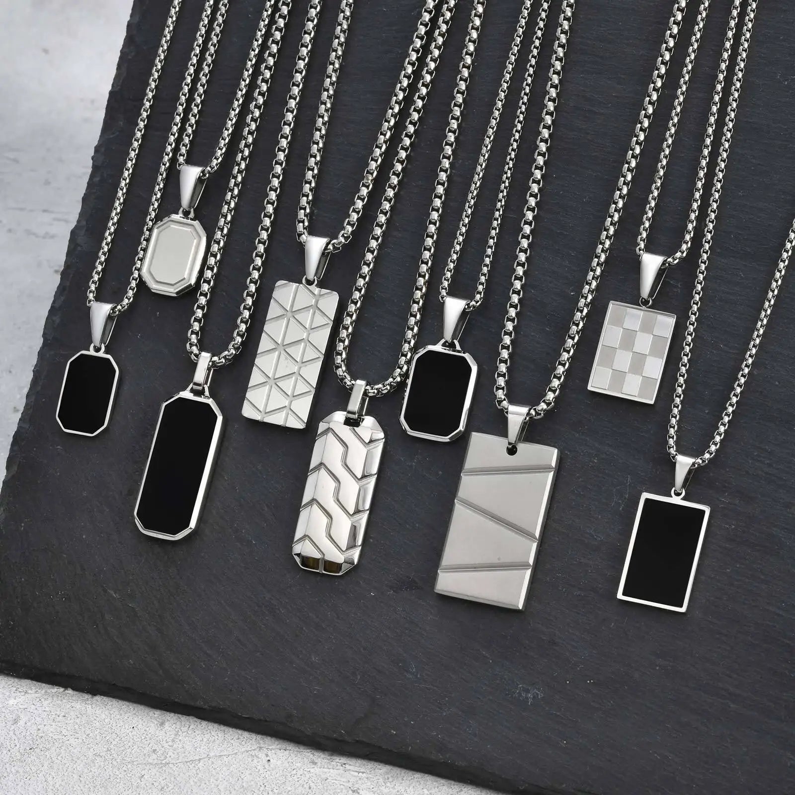 Dog Tag Steel Necklace