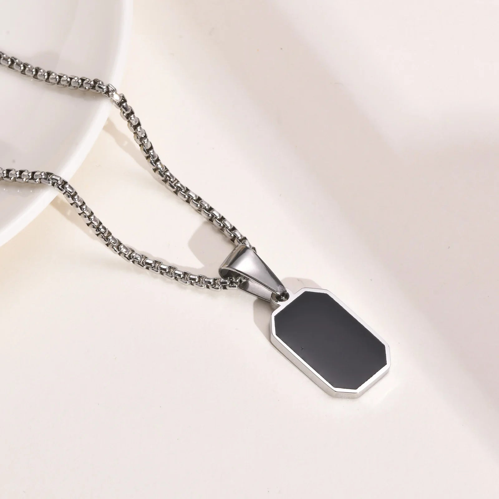 Dog Tag Steel Necklace