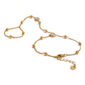 Yhpup Edelstahl Handkette Handgelenk mit Finger Modeaccessoires Armband für Frauen Gold Platin PVD plattiert schicker Schmuck