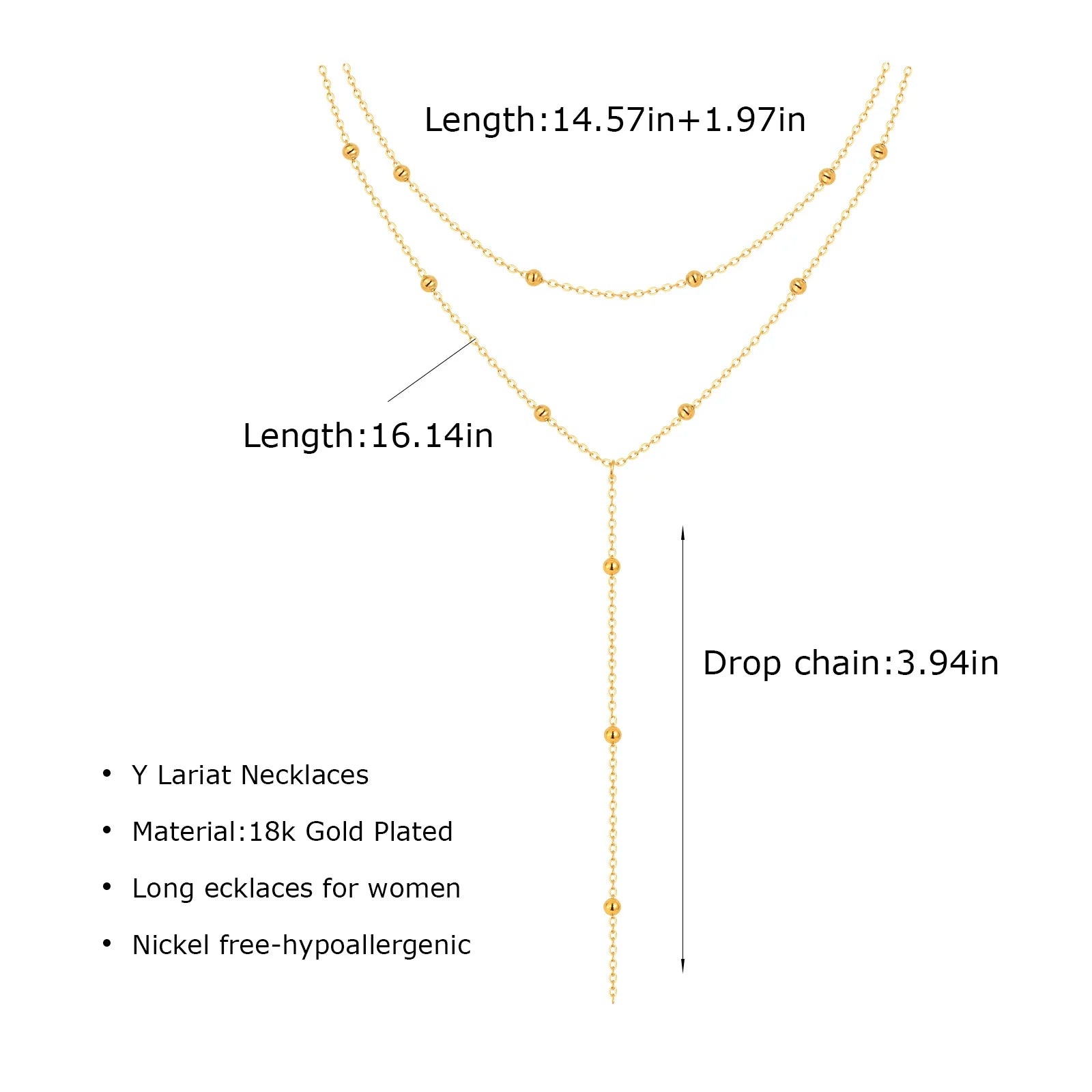 Round Zircon Steel Necklace