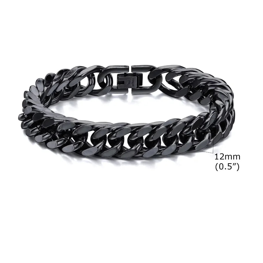 Vintage Steel Chain Bracelet