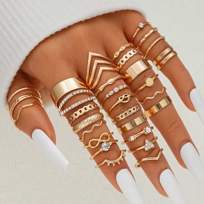 Vintage Ring-Set – 58-teilig
